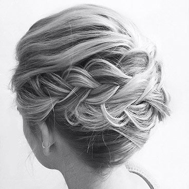 Ganrier Fructis Sheer Set Hairspray - Braided French Twist - great braid to rock for prom - hours of picture-perfect breathable hold